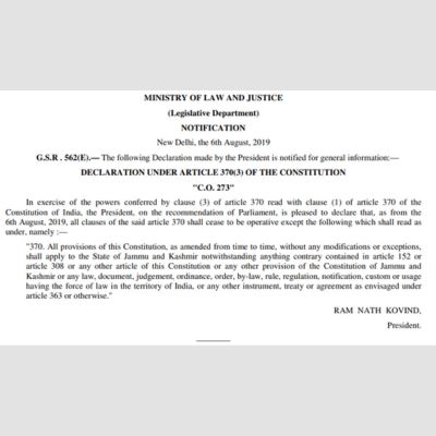 article 370 of indian constitution essay
