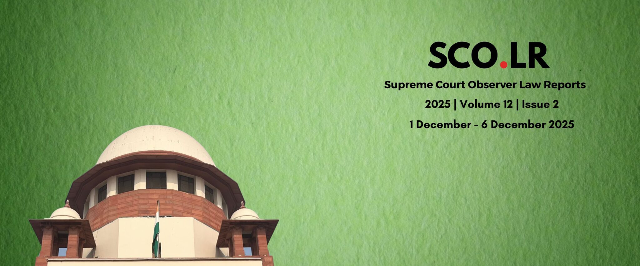 SCO.LR | 2025 | Volume 12 | Issue 2 - Supreme Court Observer